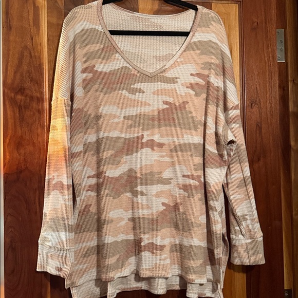 American Eagle Outfitters Tops - AMERICAN EAGLE | Women's Waffle Vneck Tunic size XL